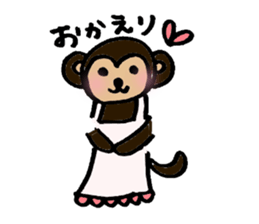 Carefree monkey sticker #1161605