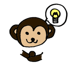 Carefree monkey sticker #1161612
