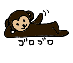 Carefree monkey sticker #1161613