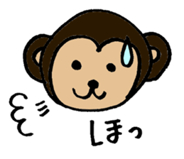 Carefree monkey sticker #1161615