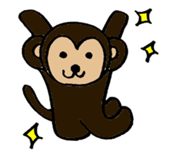 Carefree monkey sticker #1161618