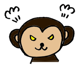 Carefree monkey sticker #1161623