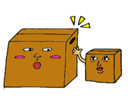 Mr.Cardboard box sticker #1161746