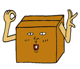Mr.Cardboard box sticker #1161747