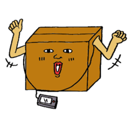 Mr.Cardboard box sticker #1161748