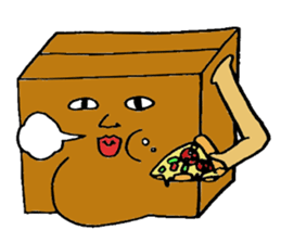Mr.Cardboard box sticker #1161749