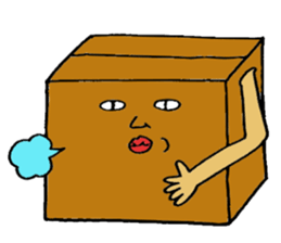 Mr.Cardboard box sticker #1161750