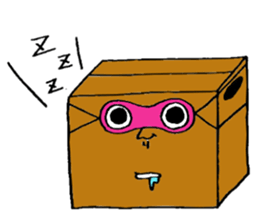 Mr.Cardboard box sticker #1161751
