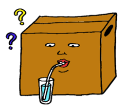 Mr.Cardboard box sticker #1161753