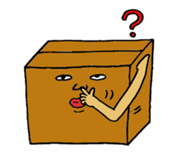 Mr.Cardboard box sticker #1161754
