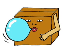 Mr.Cardboard box sticker #1161755