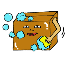 Mr.Cardboard box sticker #1161756