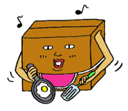 Mr.Cardboard box sticker #1161757