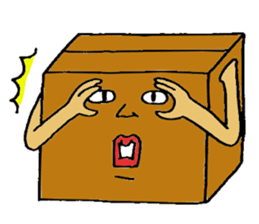 Mr.Cardboard box sticker #1161758
