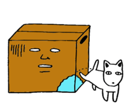 Mr.Cardboard box sticker #1161762