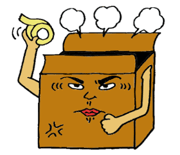 Mr.Cardboard box sticker #1161763