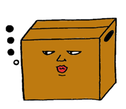 Mr.Cardboard box sticker #1161765