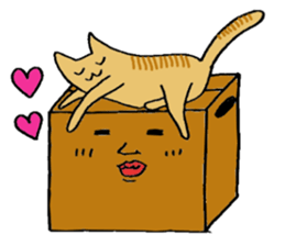 Mr.Cardboard box sticker #1161767