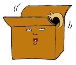 Mr.Cardboard box sticker #1161768