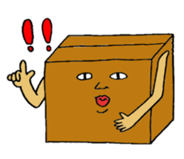 Mr.Cardboard box sticker #1161769