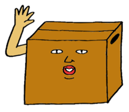Mr.Cardboard box sticker #1161776