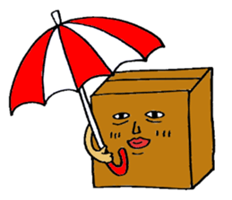 Mr.Cardboard box sticker #1161777