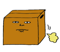 Mr.Cardboard box sticker #1161779