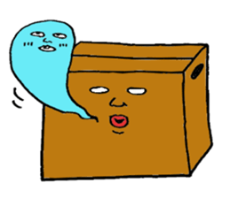 Mr.Cardboard box sticker #1161780