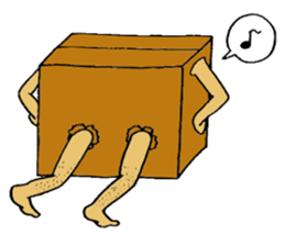 Mr.Cardboard box sticker #1161785