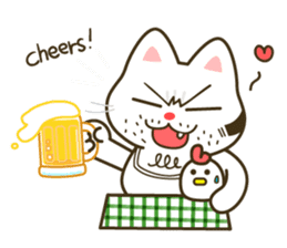 Bad tempered cat sticker #1162132