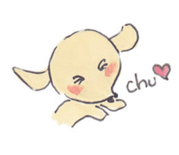 Daily of dachs Chobi-chan sticker #1162184