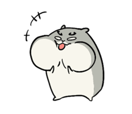Furry hamster and his fluffy friends sticker #1162509