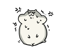 Furry hamster and his fluffy friends sticker #1162522