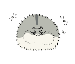 Furry hamster and his fluffy friends sticker #1162535