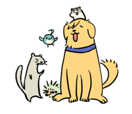 Furry hamster and his fluffy friends sticker #1162545
