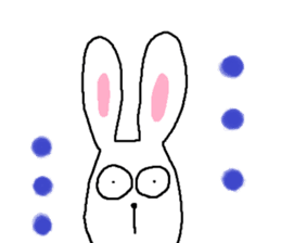 long long rabbit sticker #1163797