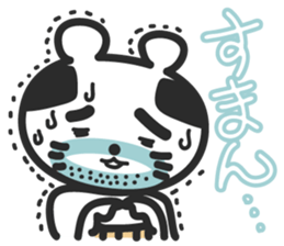 middle aged man bear sticker #1163999