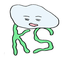 Character jellyfish sticker #1164227