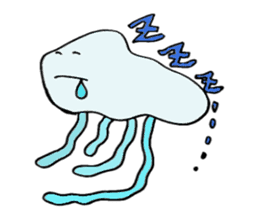 Character jellyfish sticker #1164228