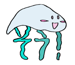 Character jellyfish sticker #1164238