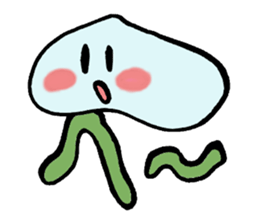 Character jellyfish sticker #1164251