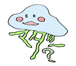 Character jellyfish sticker #1164254