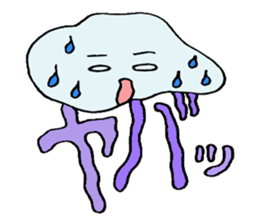 Character jellyfish sticker #1164260
