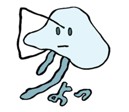 Character jellyfish sticker #1164262