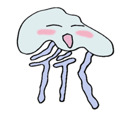 Character jellyfish sticker #1164265