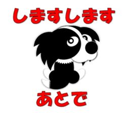 Poly funny border collie sticker #1164389