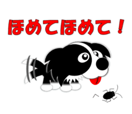 Poly funny border collie sticker #1164420