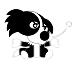Poly funny border collie sticker #1164424