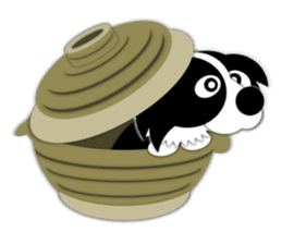 Poly funny border collie sticker #1164425