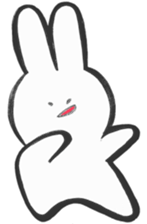 Feelings rabbit. sticker #1165510